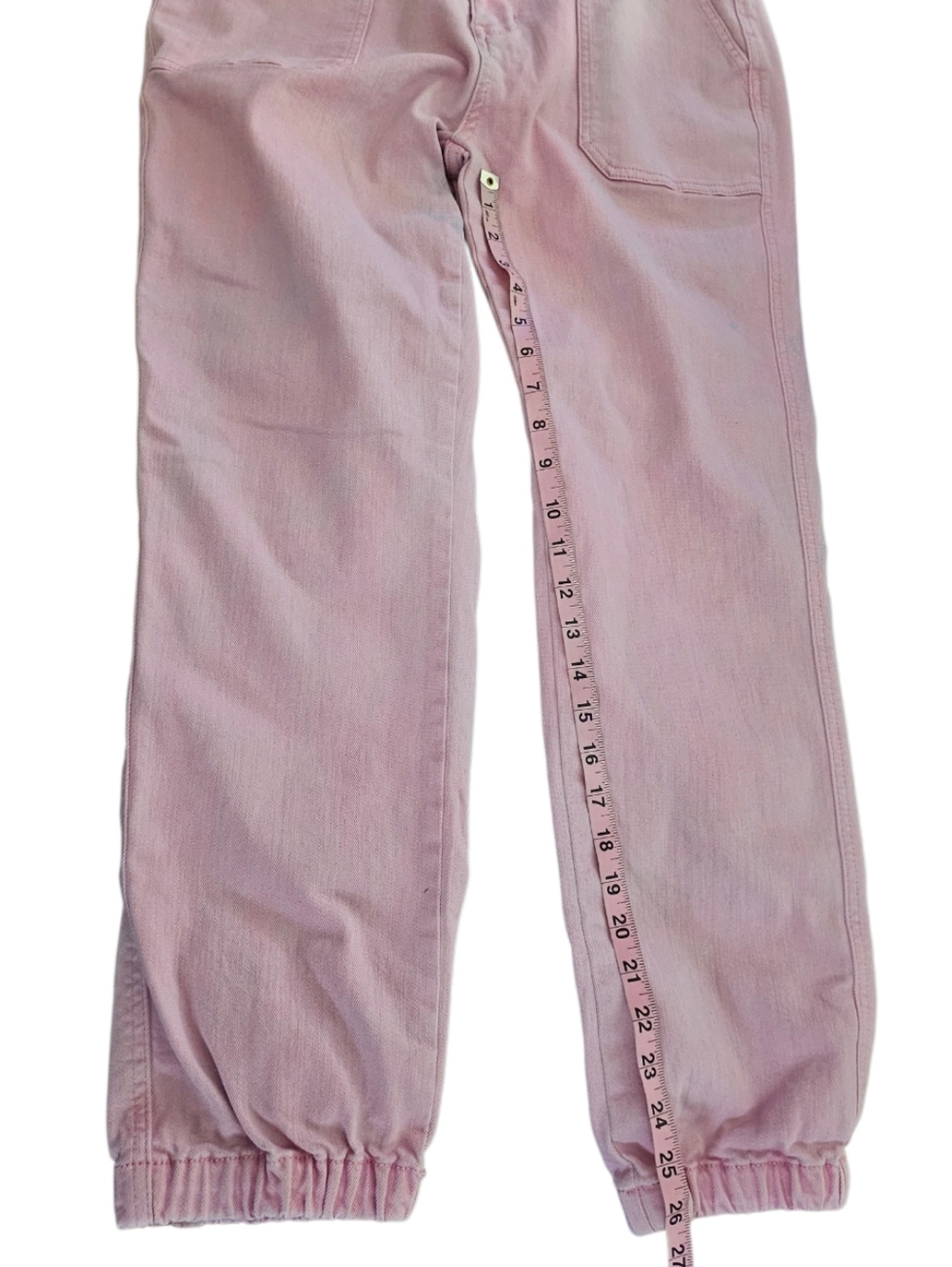 Judy Blue SZ 9/29 High-Rise Pink Dyed Denim Joggets - Picture 9 of 16